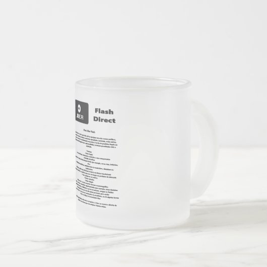 Uber Flash Direct Diretrizes Matglas Koffiemok (Voorkant rechts)