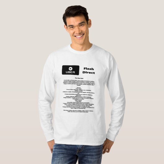 Uber Flash Direct Diretrizes T-shirt (Voorkant volledig)