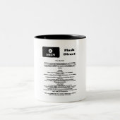 Uber Flash Direct Diretrizes Tweekleurige Koffiemok (Center)