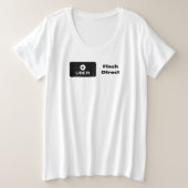 Uber Flash e Direct Grote Maat T-shirt (Design voorkant)