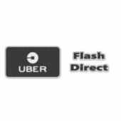 Uber Flash e Direct Sticker (Voorkant)