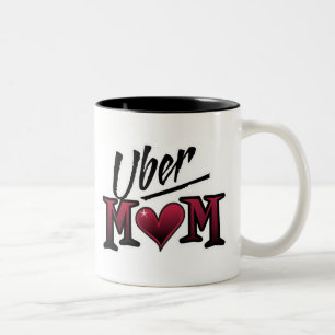 Uber Ma Red Tweekleurige Koffiemok
