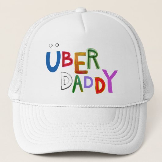 Uber papa goede vader superleuke kunstwoorden trucker pet (Voorkant)