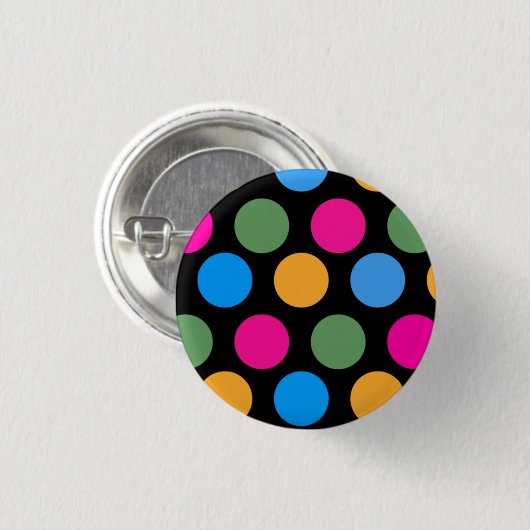Uber Polka Ronde Button 3,2 Cm (Voorkant /achterkant)
