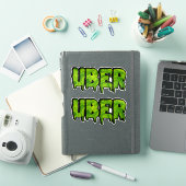 Uber Slime Logo voor Rideshare en Levering Sticker (iPad Cover)