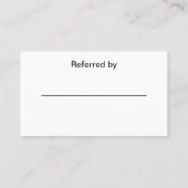 Uber Taxi Ride Sharing Koerier Visitekaartje (Achterkant)