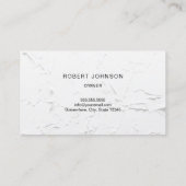 Uber taxichauffeur auto detaillering professionele visitekaartje (Achterkant)