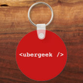 <ubergeek />aanvinken sleutelhanger (Voorkant)