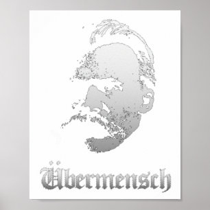 Übermensch – Friedrich Nietzsche Beste Duitse Filo Poster