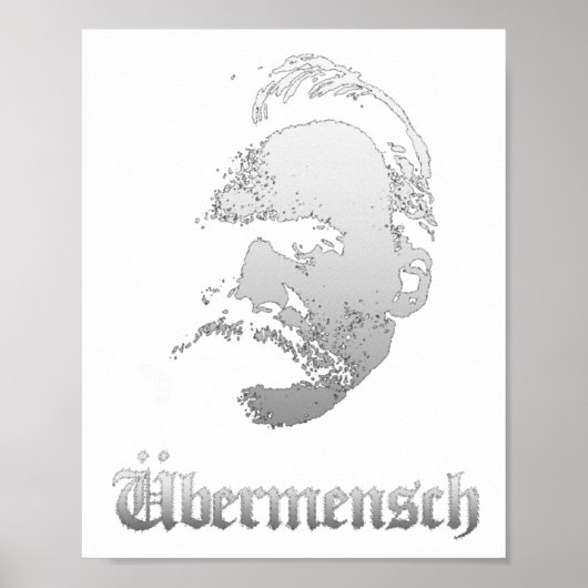 Übermensch – Friedrich Nietzsche Beste Duitse Filo Poster (Voorkant)