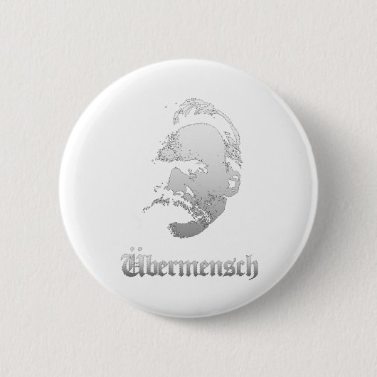 Übermensch – Friedrich Nietzsche Beste Duitse Filo Ronde Button 5,7 Cm (Voorkant)