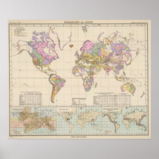 Ubersicht der Erde - Overzicht van de Earth Map (Voorkant)