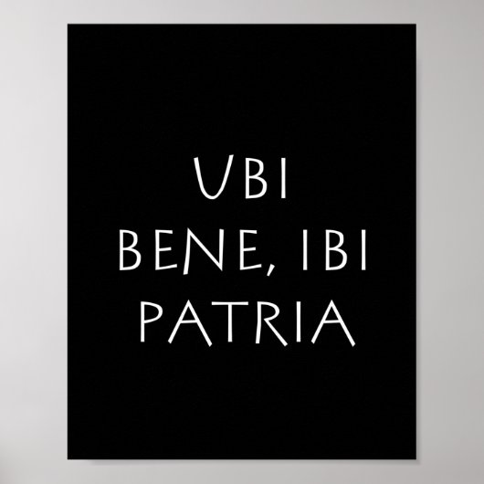 Ubi bene ibi patria poster (Voorkant)