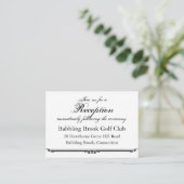 Ubi Caritas et Amor Trouwreceptie Kaart Templat (Staand voorkant)