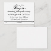 Ubi Caritas et Amor Trouwreceptie Kaart Templat (Voorkant / Achterkant)