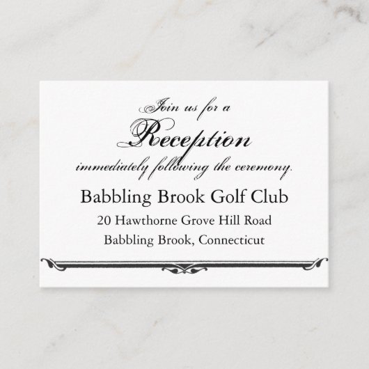 Ubi Caritas et Amor Trouwreceptie Kaart Templat (Voorkant)