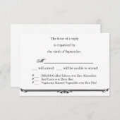 Ubi Caritas et Amor Wedding RSVP Sjabloon (Voorkant / Achterkant)