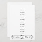 Ubi Caritas et Amor Wedding Sjabloon Kaart (Voorkant / Achterkant)