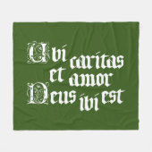 Ubi Caritas Fleece Deken (Voorkant (Horizontaal))
