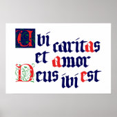 Ubi Caritas Poster (Voorkant)