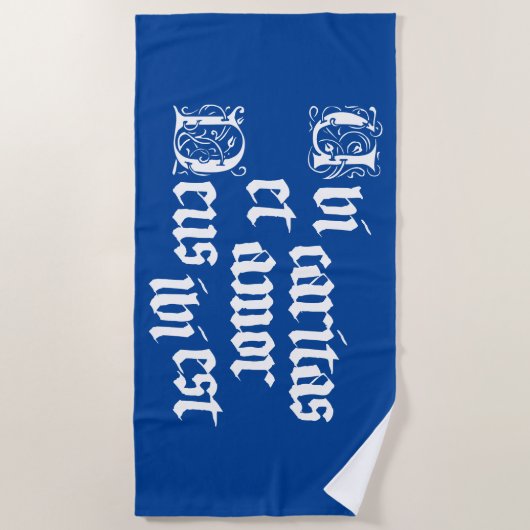 Ubi Caritas Strandlaken (Voorkant)