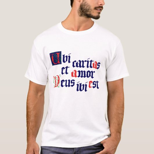 Ubi Caritas T-shirt (Voorkant)