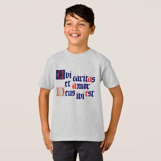 Ubi Caritas T-shirt (Voorkant volledig)