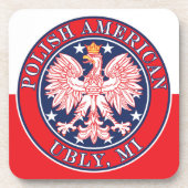 Ubly Michigan Polish Bier Onderzetter (Voorkant)