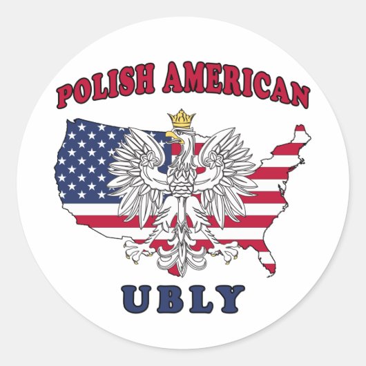 Ubly Michigan Polish Ronde Sticker (Voorkant)