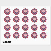 Ubly Michigan Polish Ronde Sticker (Vel)