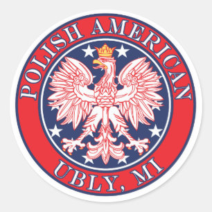 Ubly Michigan Polish Ronde Sticker