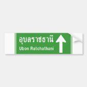Ubon Ratchathani Ahead ⚠ Thai Traffic Sign ⚠ Bumpersticker (Voorkant)