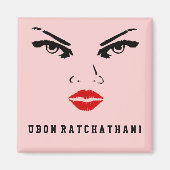 Ubon Ratchathani, Thailand Woman Magneet (Voorkant)