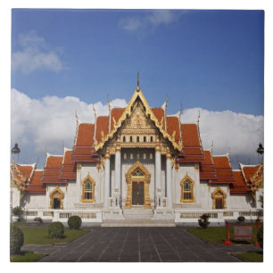 Ubosot-hal of Bot, Wat Benchamabophit, Bangkok, Tegeltje