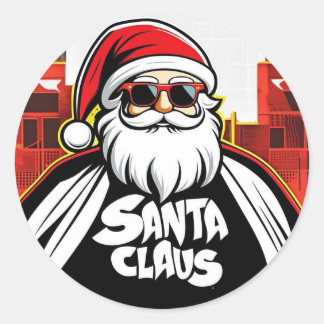 Ubran Santa 6 Ronde Sticker