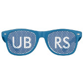 UBRS BLAUWE bril voor FANS! Retro Zonnebril (Voorkant)