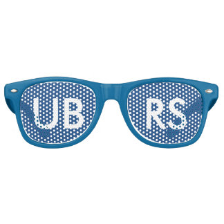UBRS BLAUWE bril voor FANS! Retro Zonnebril