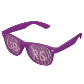 UBRS paarse bril voor FANS! Retro Zonnebril (Gekanteld)