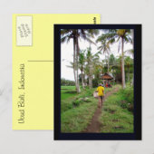 Ubud Bali Briefkaart (Voorkant / Achterkant)