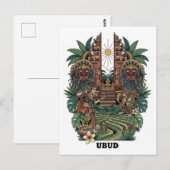 Ubud Bali Indonesië Reizen Briefkaart (Voorkant / Achterkant)