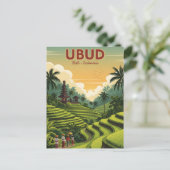 Ubud Bali Indonesië Reizen Briefkaart (Staand voorkant)