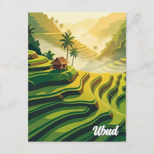 Ubud Bali Indonesië Reizen Briefkaart
