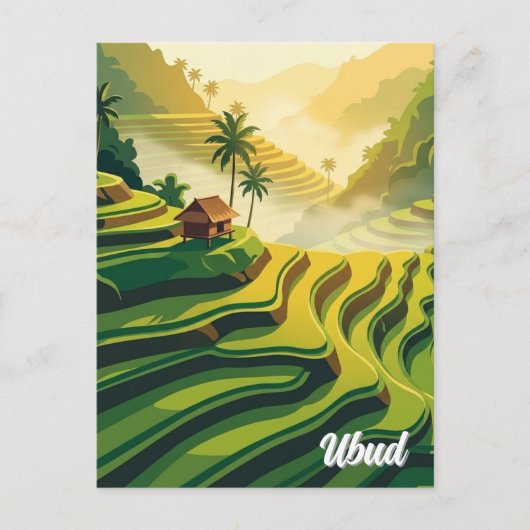 Ubud Bali Indonesië Reizen Briefkaart (Voorkant)