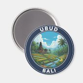 Ubud Bali Indonesië Reizen Magneet (Voorkant / Achterkant)
