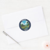 Ubud Bali Indonesië Reizen Ronde Sticker (Envelop)