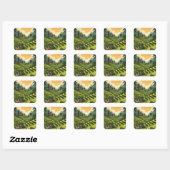 Ubud Bali Indonesië Reizen Vierkante Sticker (Vel)