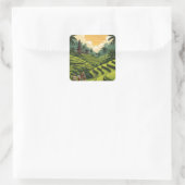 Ubud Bali Indonesië Reizen Vierkante Sticker (Tas)