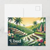 Ubud Indonesië Briefkaart (Voorkant / Achterkant)