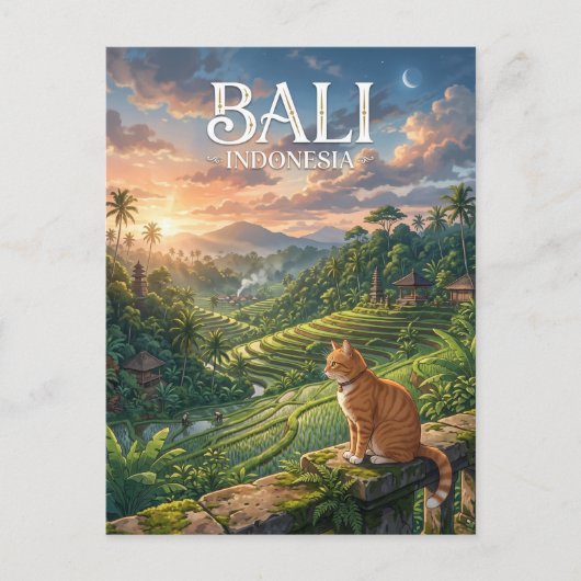 Ubud Indonesië Briefkaart (Voorkant)