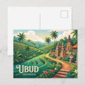 Ubud Indonesië Briefkaart (Voorkant / Achterkant)